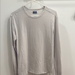 J. Crew Gray Long Sleeve Tee Soft Cotton Crew Neck